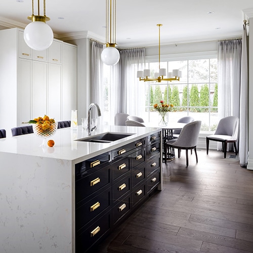 Quartz countertops block color