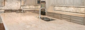 quartzite kitchen countertops with island