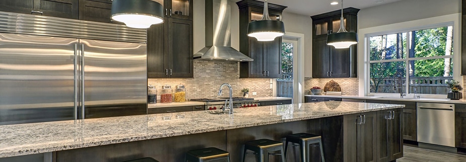 Large kitchen island design Charlotte