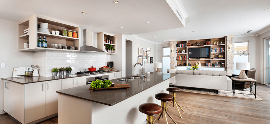 Functional open floor plan kitchen Charlotte