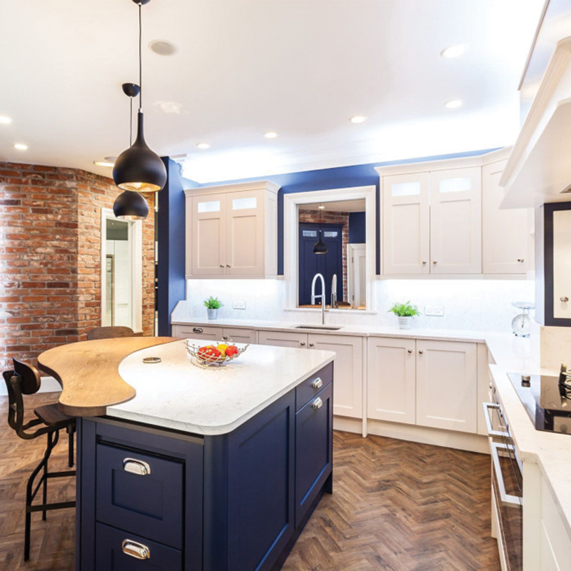 Modern kitchen quartz countertops Charlotte Silestone