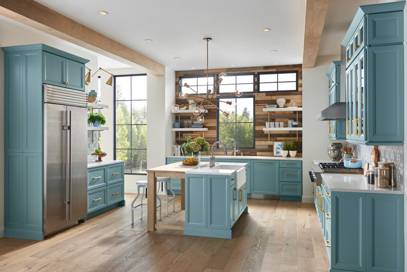 Blue Kitchen Cabinets 2