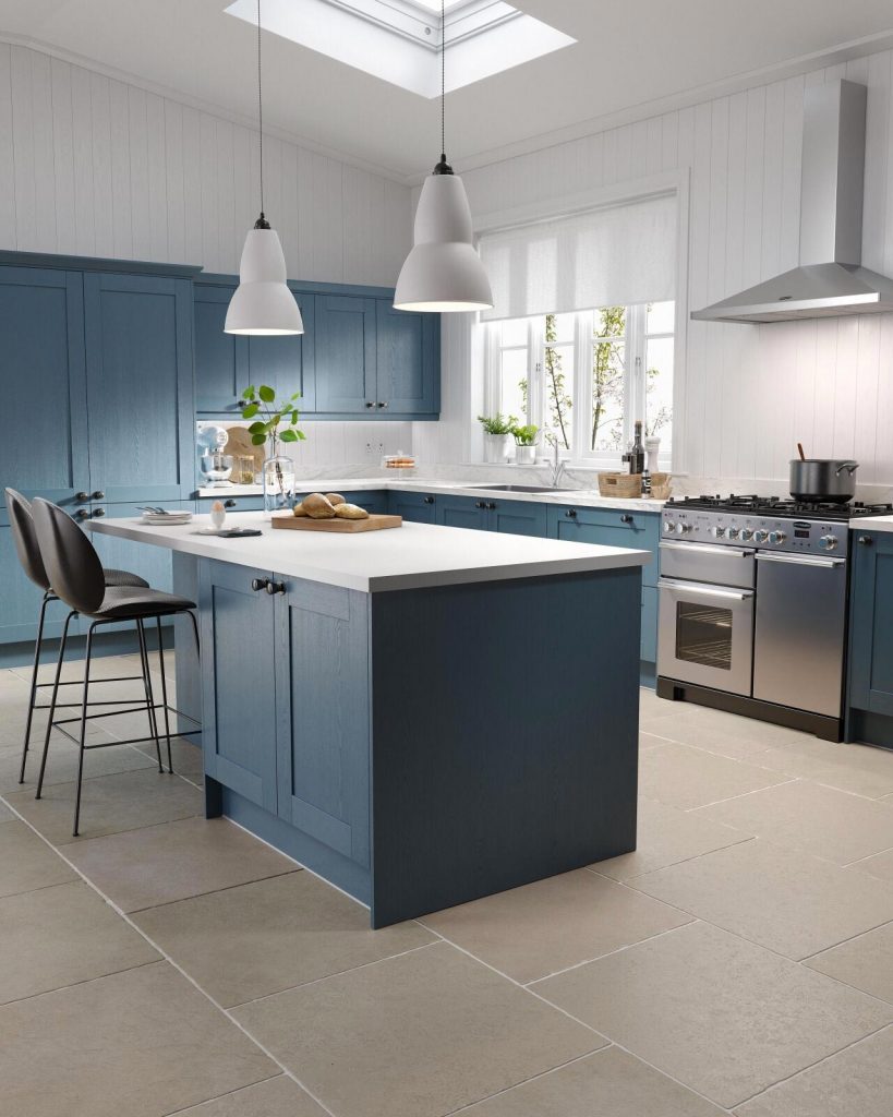 modern blue kitchen cabinets Charlotte NC