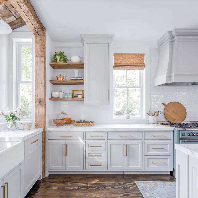 Country style white kitchen Charlotte NC
